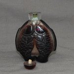Antike Snuff Bottle Peking Glas Fische