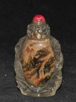 Antike feine Snuff Bottle mit Landschaften