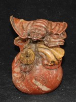 Antiker Stempel / Seal mit Bat, Money und Wolken
