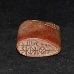 Antiker Stempel mit 2 Goldfischen