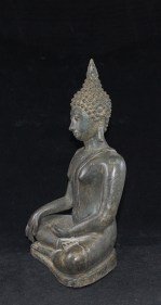 Antiker Buddha Sukhothai in Bronze