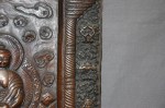 Antikes grosses Buddha Bild in Kupfer