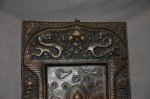 Antikes grosses Buddha Bild in Kupfer
