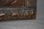 Antikes grosses Buddha Bild in Kupfer