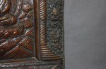 Antikes grosses Buddha Bild in Kupfer