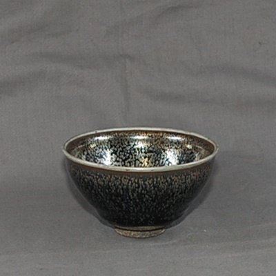 Antike sehr schöne Jian Kiln Tea Bowl mit Oiltropfen Glasur