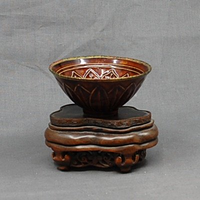 Kleine antike Lotos Bowl Song Dynastie