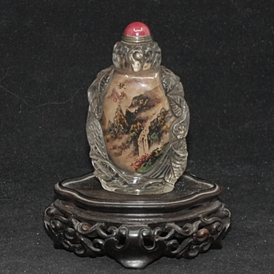 Antike feine Snuff Bottle mit Landschaften